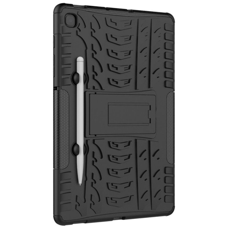 Hoesje voor Samsung Galaxy Tab S6 Lite Wit Zwart Ultrabestendige Plus