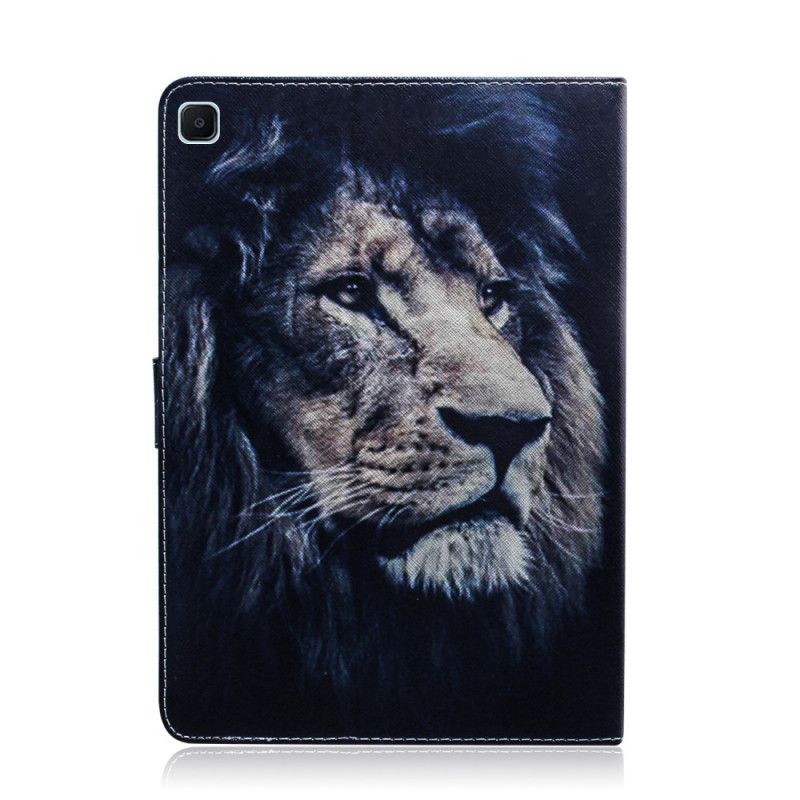 Leren Hoesje Samsung Galaxy Tab S6 Lite Leeuwenkop