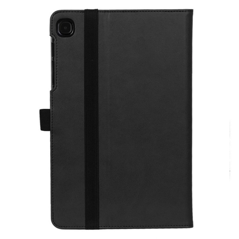 Leren Hoesje Samsung Galaxy Tab S6 Lite Rood Zwart Telefoonhoesje Multifunctioneel Bedrijf