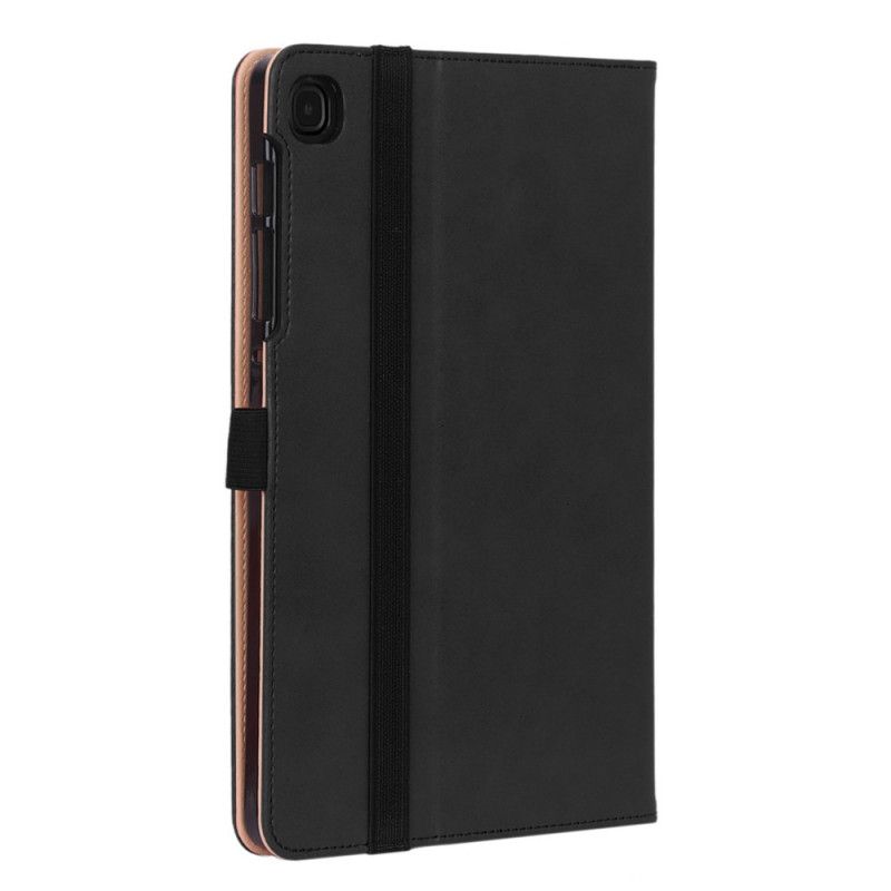 Leren Hoesje Samsung Galaxy Tab S6 Lite Rood Zwart Telefoonhoesje Multifunctioneel Bedrijf