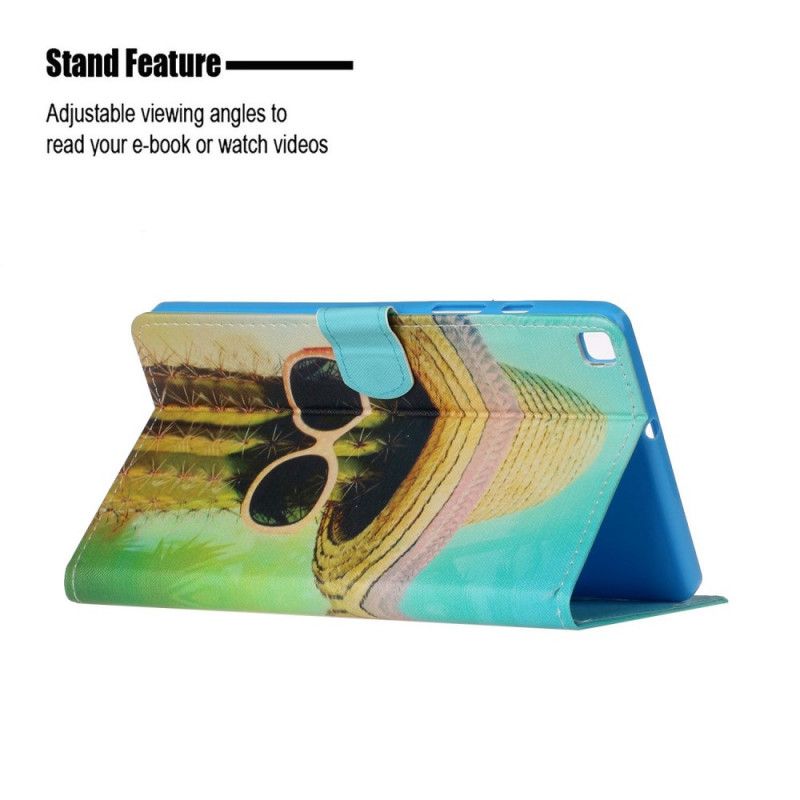 Leren Hoesje voor Samsung Galaxy Tab S6 Lite Relax Cactus