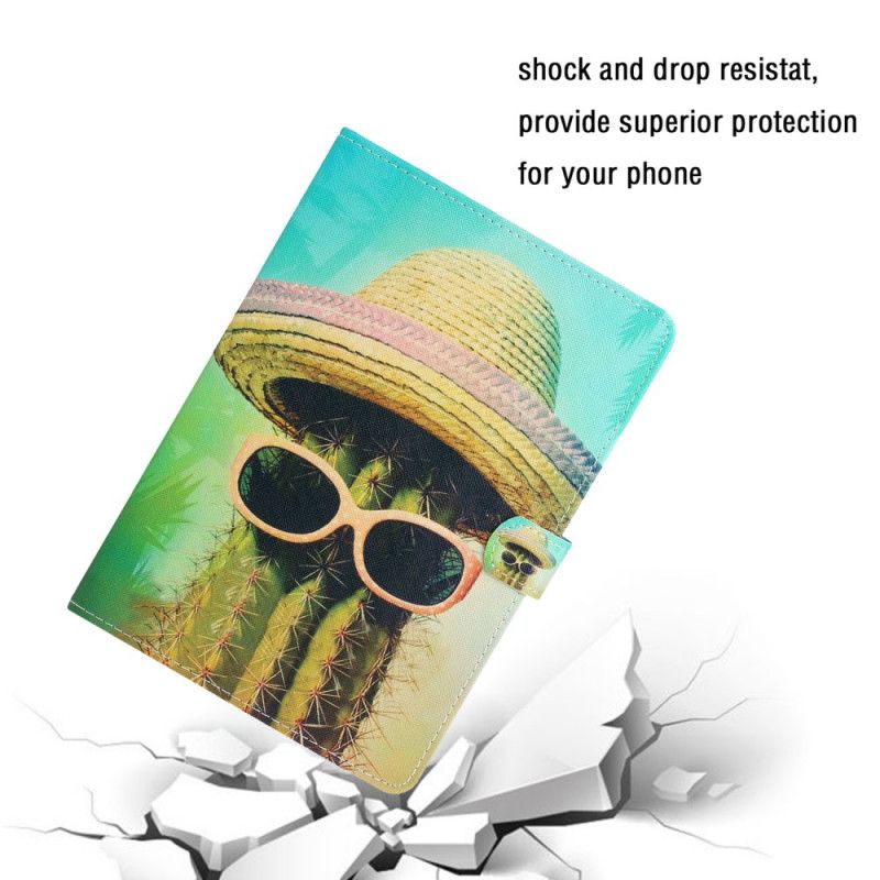 Leren Hoesje voor Samsung Galaxy Tab S6 Lite Relax Cactus