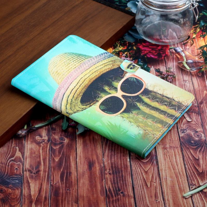 Leren Hoesje voor Samsung Galaxy Tab S6 Lite Relax Cactus