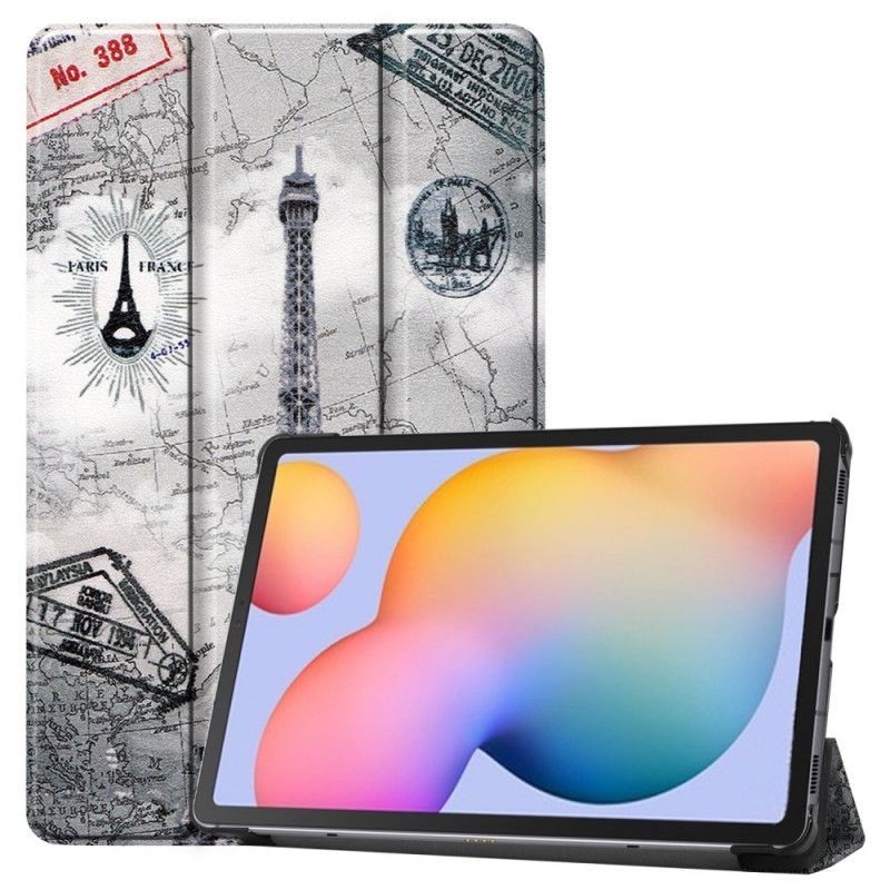 Smart Case Samsung Galaxy Tab S6 Lite Retro Eiffeltoren