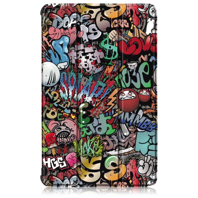 Smart Case Samsung Galaxy Tab S6 Lite Versterkte Graffiti