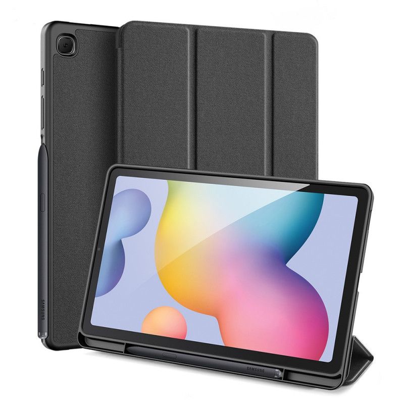 Smartcase Samsung Galaxy Tab S6 Lite Donkerblauw Zwart Domo Serie Dux-Ducis Potloodhouder