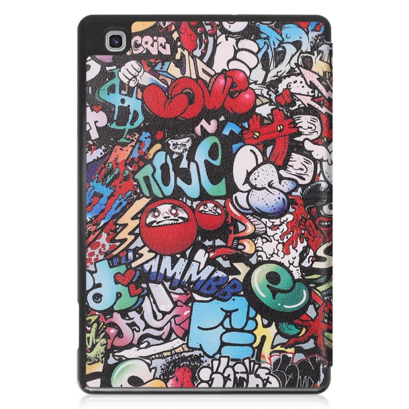Smartcase Samsung Galaxy Tab S6 Lite Graffiti Potloodhouder
