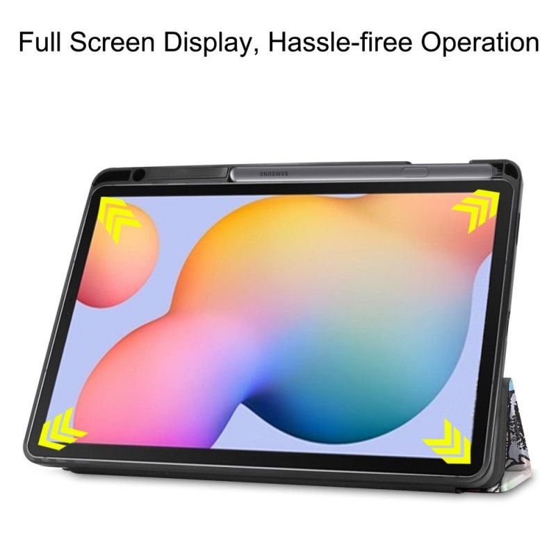 Smartcase Samsung Galaxy Tab S6 Lite Graffiti Potloodhouder