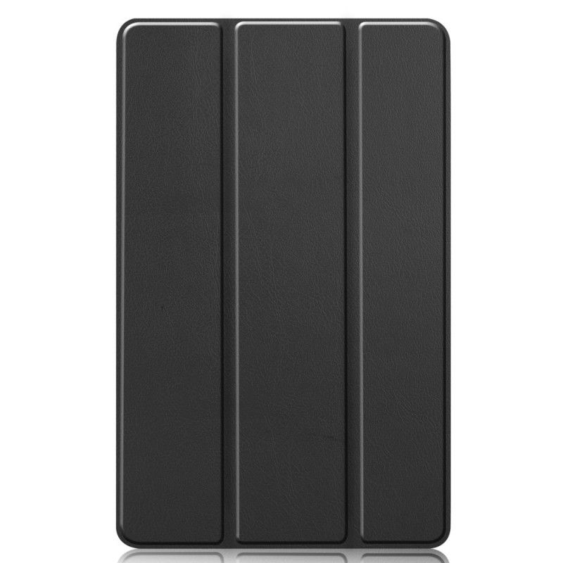 Smartcase Samsung Galaxy Tab S6 Lite Grijs Zwart Mat Kunstleer