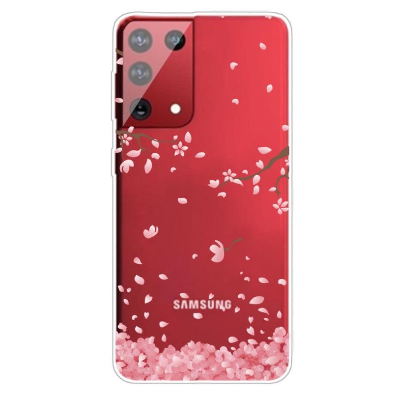 Case Hoesje Samsung Galaxy S21 Ultra 5G Telefoonhoesje Bloeiende Takken