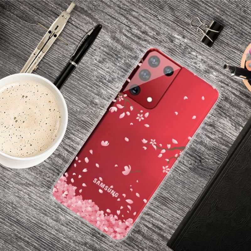 Case Hoesje Samsung Galaxy S21 Ultra 5G Telefoonhoesje Bloeiende Takken