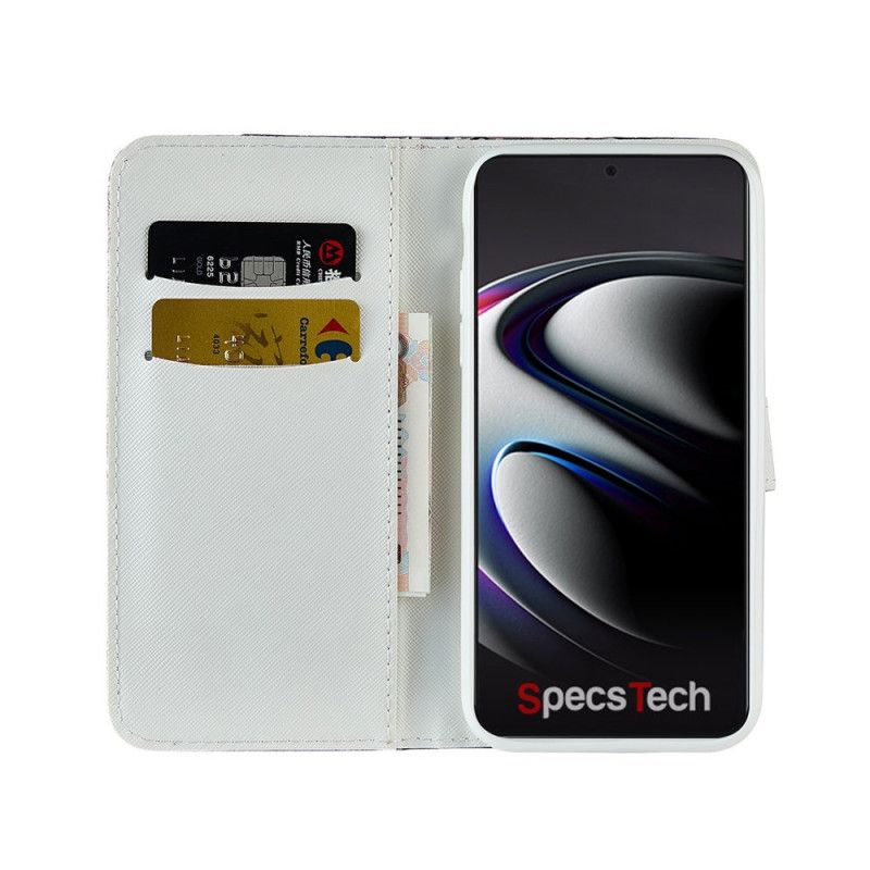 Cover Folio-hoesje Samsung Galaxy S21 Ultra 5G Paars Lichtblauw Telefoonhoesje Krokodil Diamanten