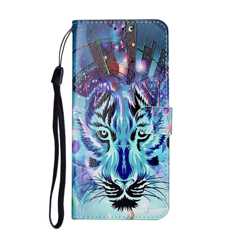 Cover Folio-hoesje Samsung Galaxy S21 Ultra 5G Telefoonhoesje Koning Tijger