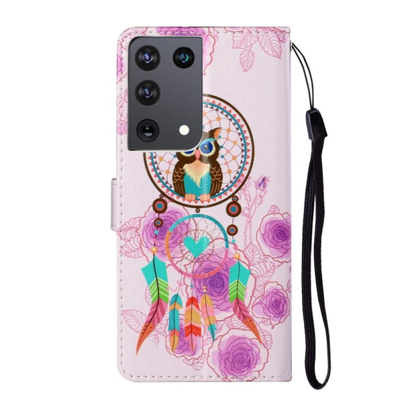 Cover Folio-hoesje Samsung Galaxy S21 Ultra 5G Telefoonhoesje Koningsuil