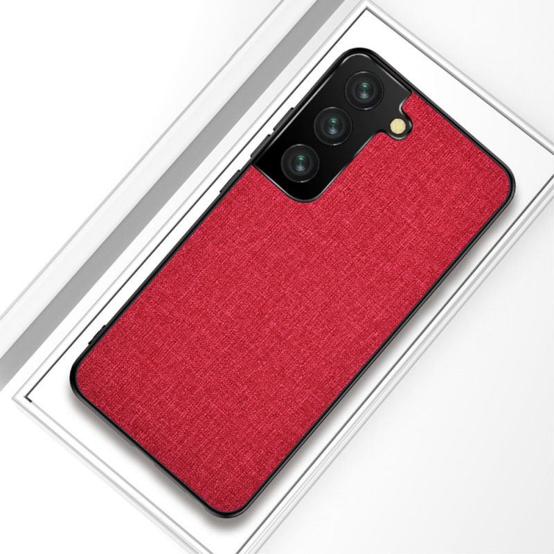 Cover Hoesje Samsung Galaxy S21 Ultra 5G Grijs Zwart Telefoonhoesje Stof Textuur