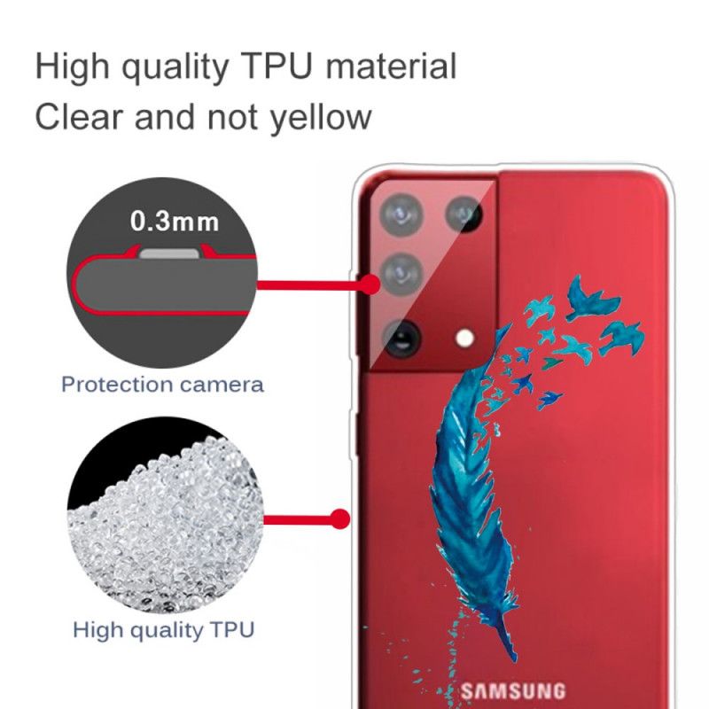 Cover Hoesje Samsung Galaxy S21 Ultra 5G Telefoonhoesje Mooie Veer
