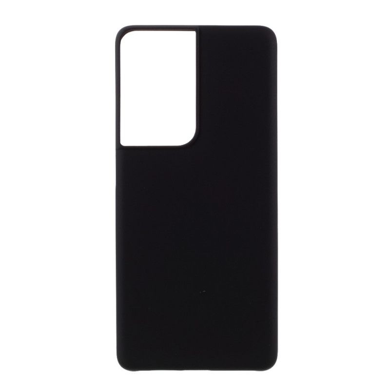 Cover Hoesje Samsung Galaxy S21 Ultra 5G Wit Zwart Telefoonhoesje Rubber Plus