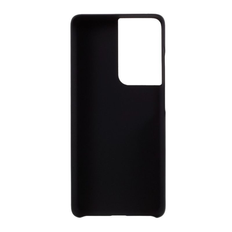 Cover Hoesje Samsung Galaxy S21 Ultra 5G Wit Zwart Telefoonhoesje Rubber Plus
