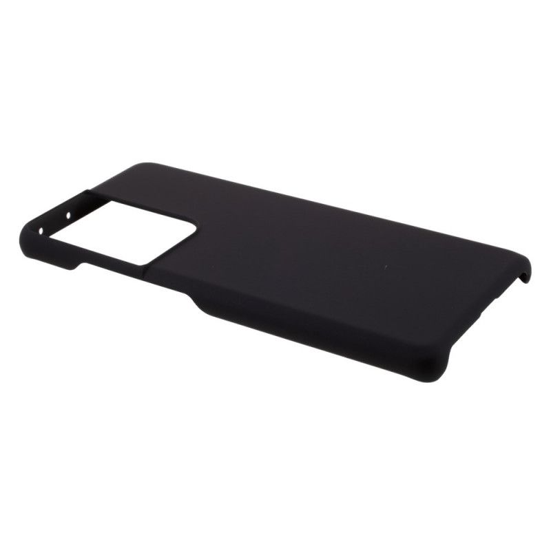 Cover Hoesje Samsung Galaxy S21 Ultra 5G Wit Zwart Telefoonhoesje Rubber Plus