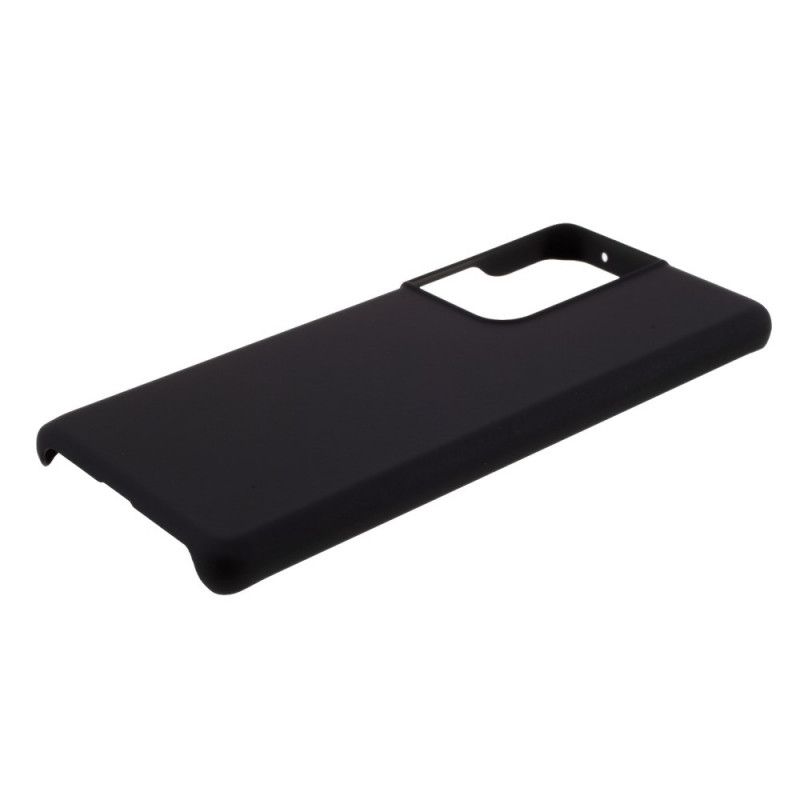Cover Hoesje Samsung Galaxy S21 Ultra 5G Wit Zwart Telefoonhoesje Rubber Plus