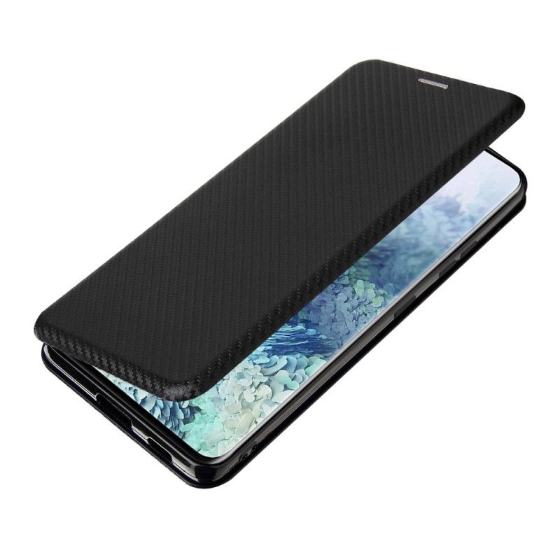 Folio-hoesje Samsung Galaxy S21 Ultra 5G Oranje Zwart Koolstofvezel