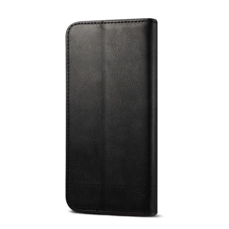 Folio-hoesje Samsung Galaxy S21 Ultra 5G Rood Zwart Gestikt Leereffect