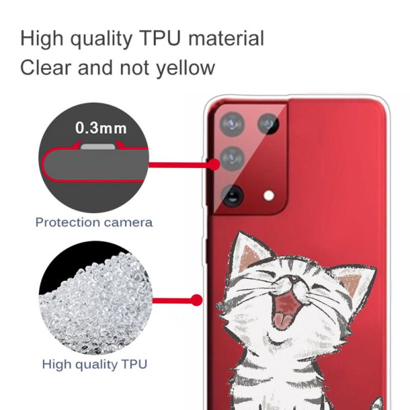 Hoesje Samsung Galaxy S21 Ultra 5G Charmante Kat