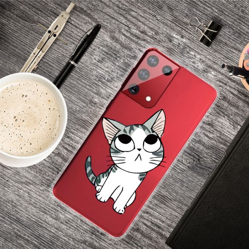 Hoesje Samsung Galaxy S21 Ultra 5G Charmante Kat