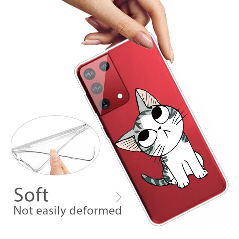 Hoesje Samsung Galaxy S21 Ultra 5G Charmante Kat