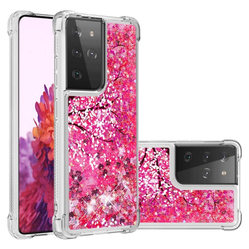 Hoesje Samsung Galaxy S21 Ultra 5G Glitterboom