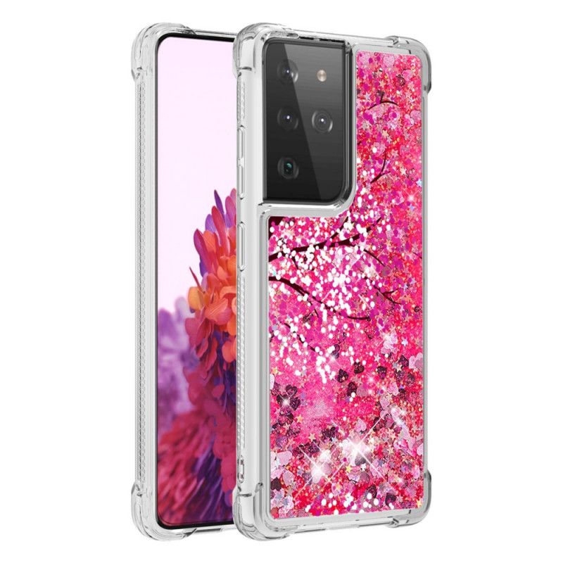 Hoesje Samsung Galaxy S21 Ultra 5G Glitterboom