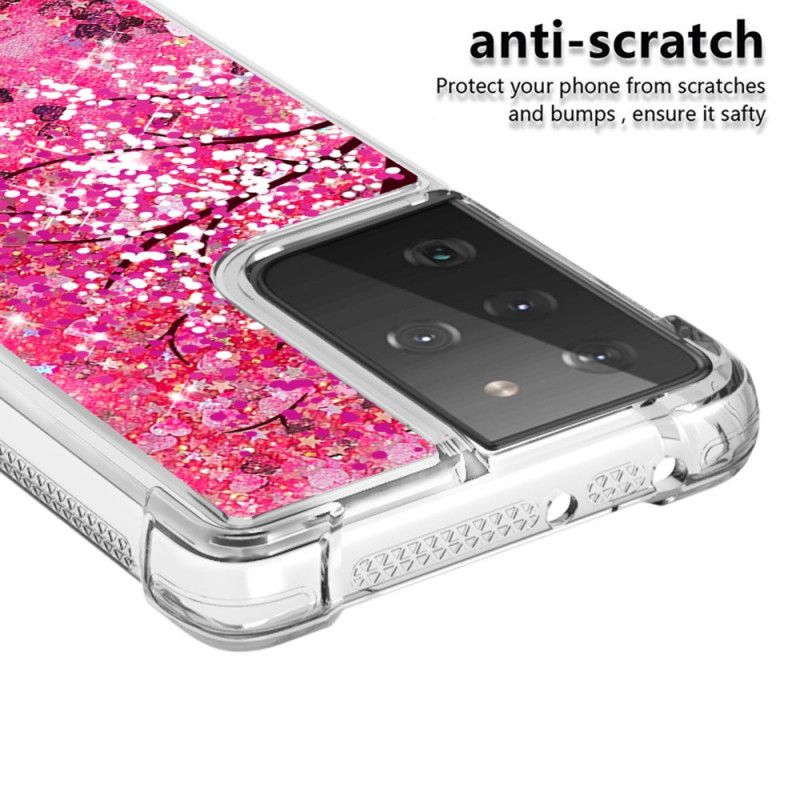 Hoesje Samsung Galaxy S21 Ultra 5G Glitterboom