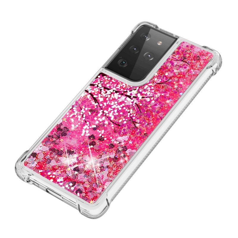 Hoesje Samsung Galaxy S21 Ultra 5G Glitterboom