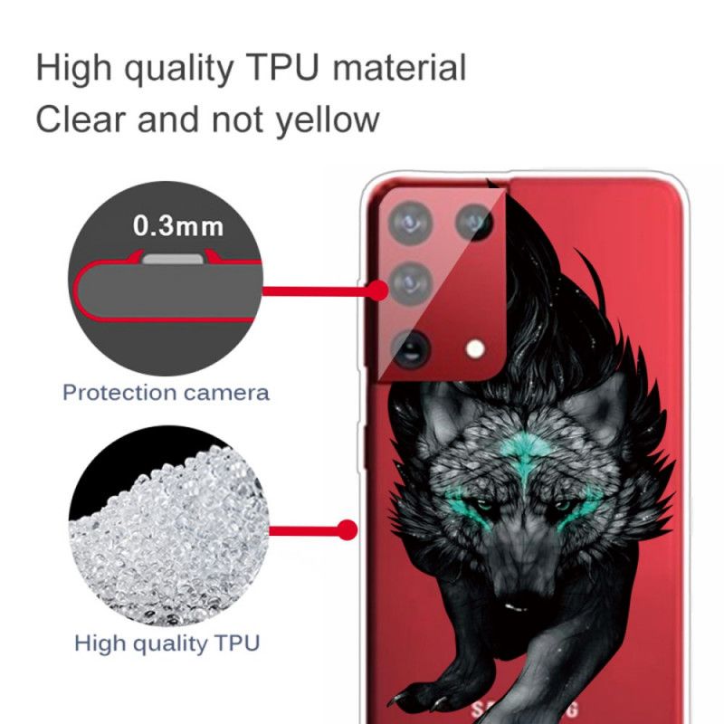 Hoesje Samsung Galaxy S21 Ultra 5G Grafische Wolf
