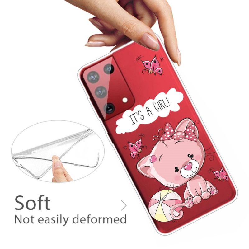 Hoesje Samsung Galaxy S21 Ultra 5G Het Is Een Meisje
