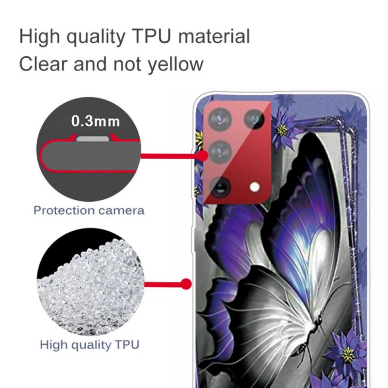 Hoesje Samsung Galaxy S21 Ultra 5G Koninklijke Vlinder