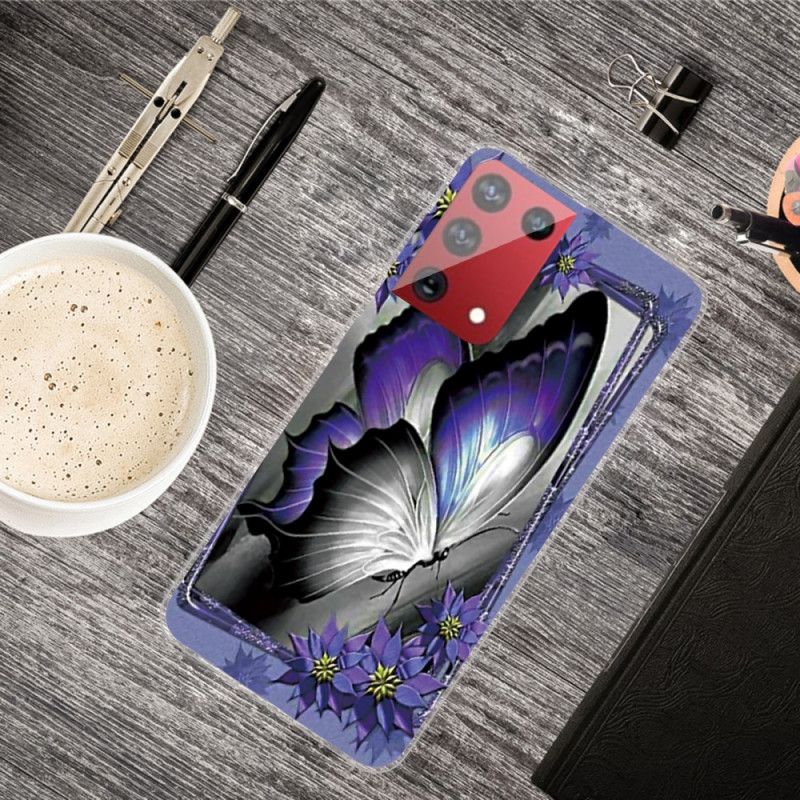 Hoesje Samsung Galaxy S21 Ultra 5G Koninklijke Vlinder
