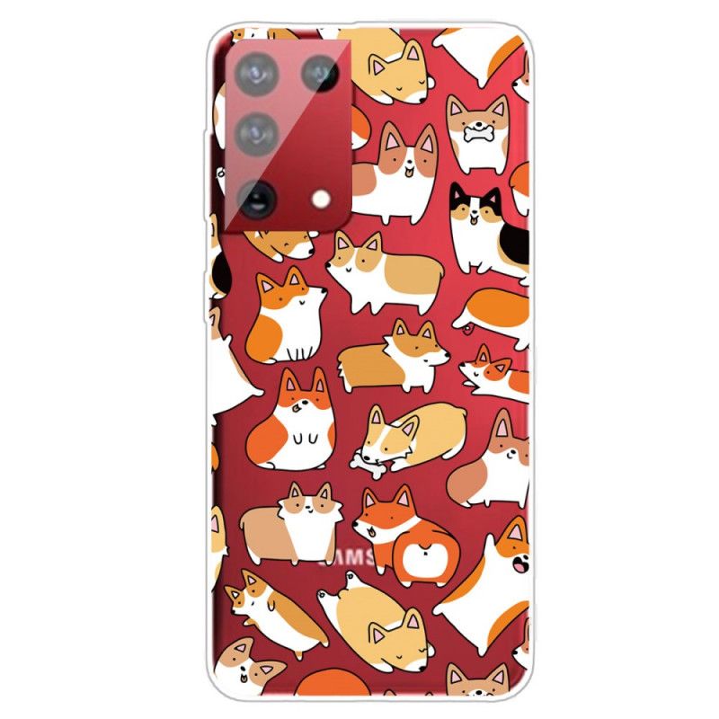 Hoesje Samsung Galaxy S21 Ultra 5G Meerdere Honden