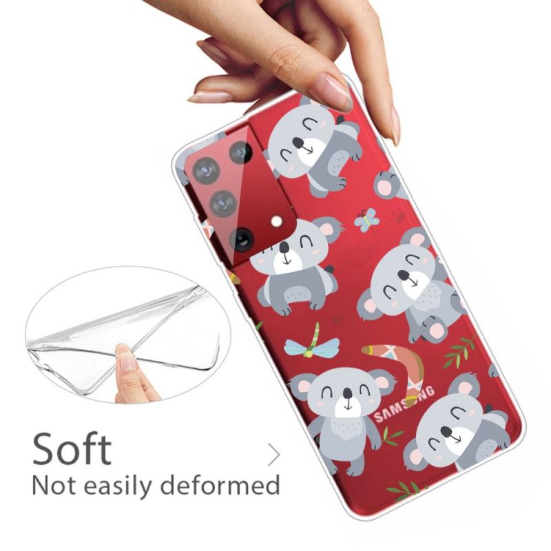 Hoesje Samsung Galaxy S21 Ultra 5G Schattige Koala'S