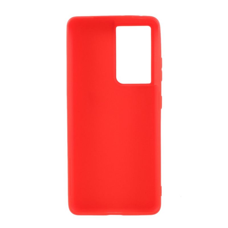 Hoesje Samsung Galaxy S21 Ultra 5G Wit Zwart Effen Kleur