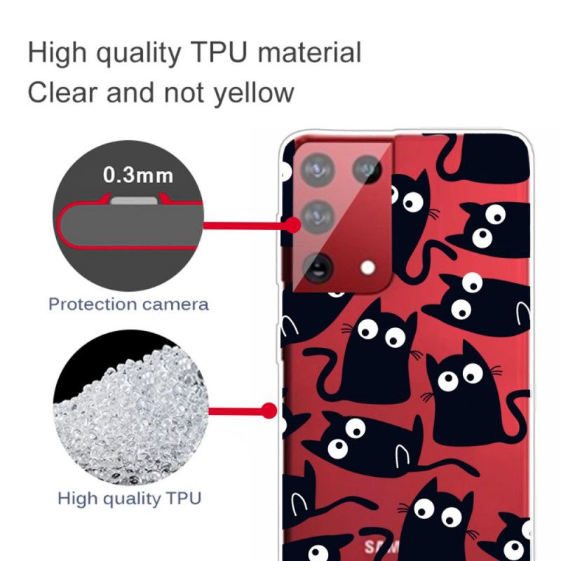 Hoesje Samsung Galaxy S21 Ultra 5G Zwarte Muizen