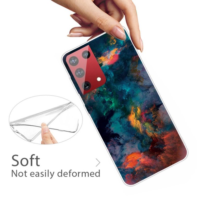 Hoesje voor Samsung Galaxy S21 Ultra 5G Gekleurde Wolken