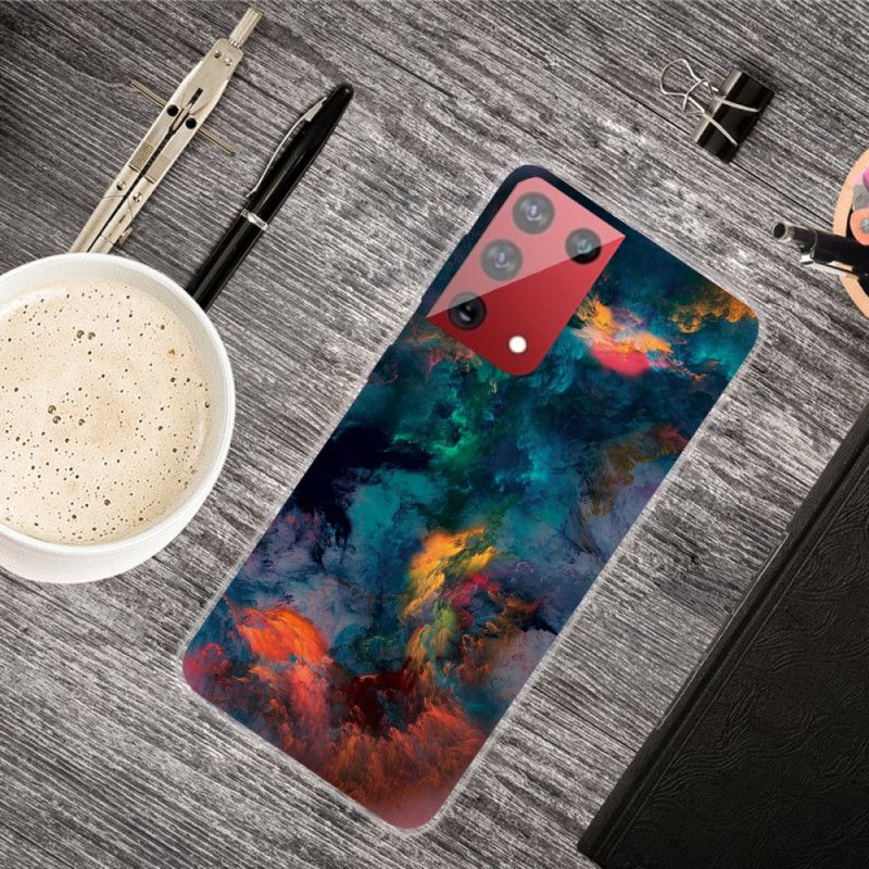 Hoesje voor Samsung Galaxy S21 Ultra 5G Gekleurde Wolken