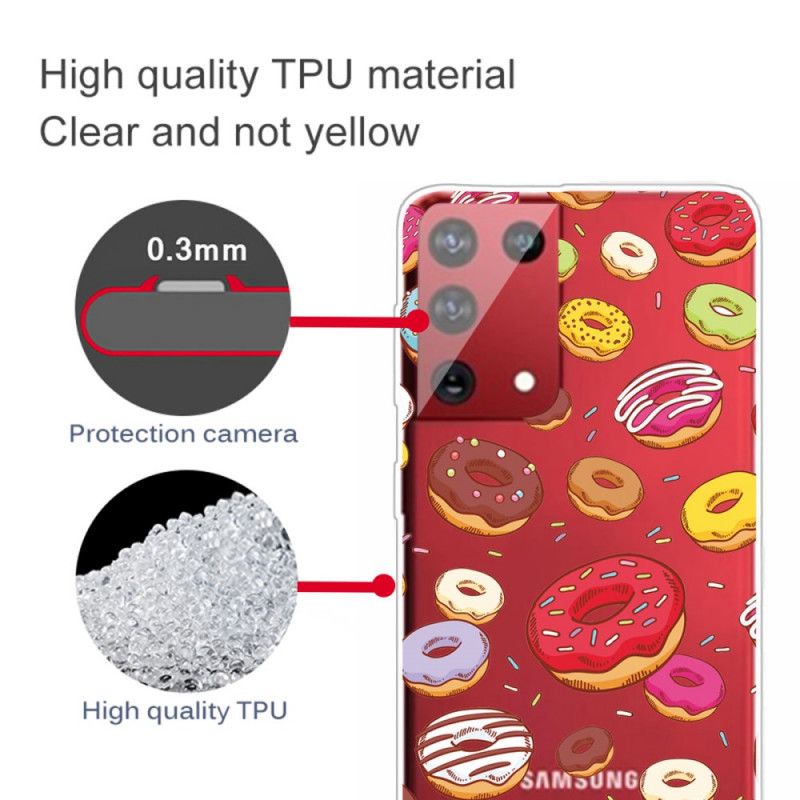 Hoesje voor Samsung Galaxy S21 Ultra 5G Hou Van Donuts