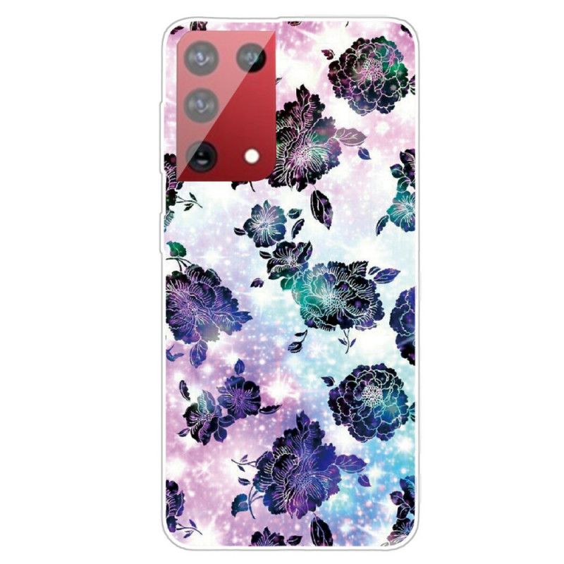 Hoesje voor Samsung Galaxy S21 Ultra 5G Kleurrijke Vintage Bloemen