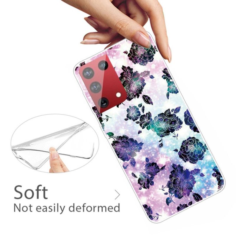 Hoesje voor Samsung Galaxy S21 Ultra 5G Kleurrijke Vintage Bloemen