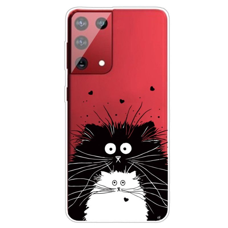 Hoesje voor Samsung Galaxy S21 Ultra 5G Let Op De Katten