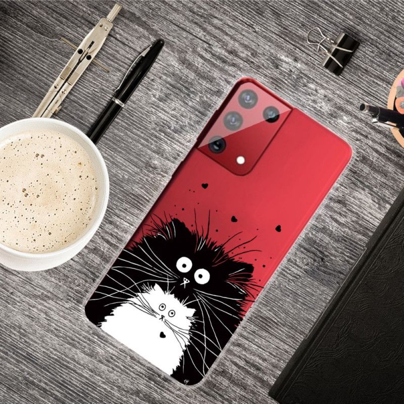 Hoesje voor Samsung Galaxy S21 Ultra 5G Let Op De Katten