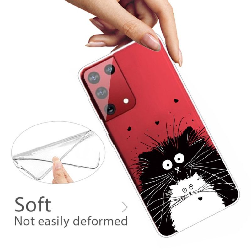 Hoesje voor Samsung Galaxy S21 Ultra 5G Let Op De Katten