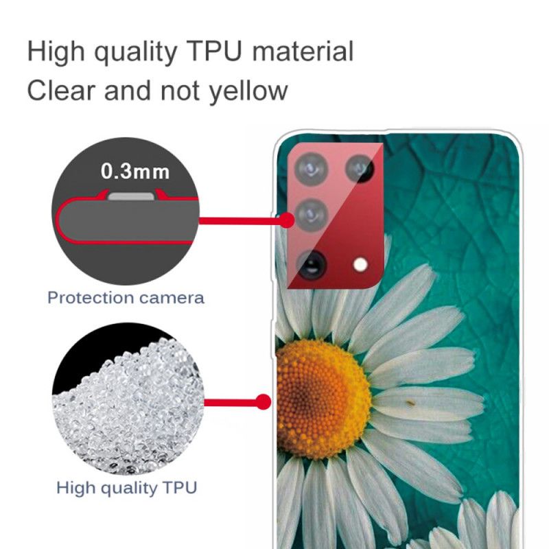 Hoesje voor Samsung Galaxy S21 Ultra 5G Madeliefje